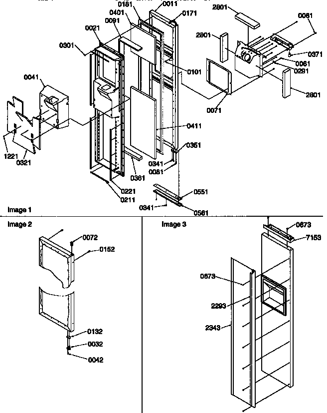 Kenmore 59657087790 freezer door diagram