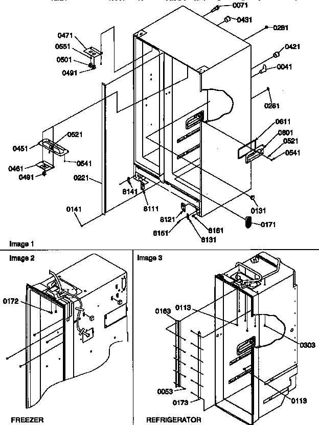 Kenmore 59657087790 cabinet diagram