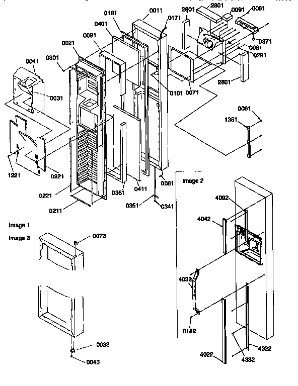 Kenmore 59657547790 freezer door diagram