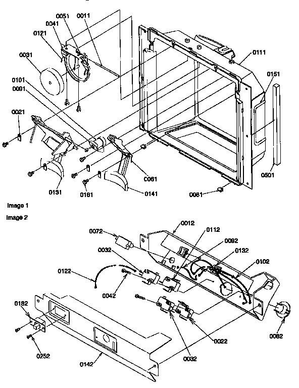 Kenmore 59657547790 ice and water cavity diagram