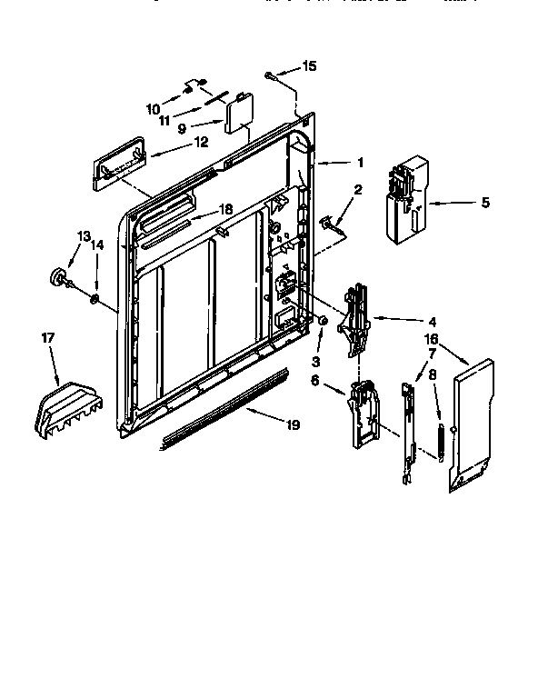 Kenmore 66517425790 inner door diagram