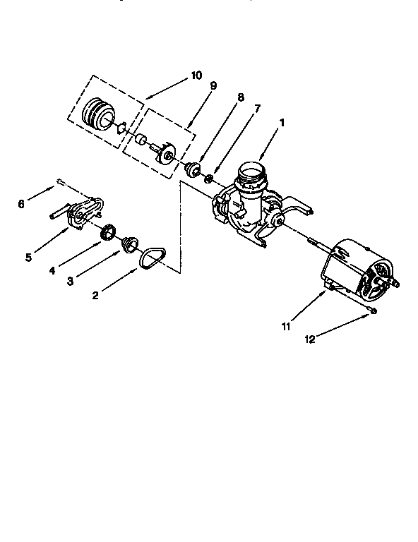 Kenmore 66517425790 pump and motor diagram