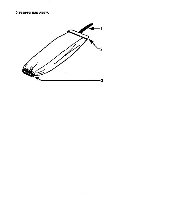 Eureka SC886D handle and bag housing diagram