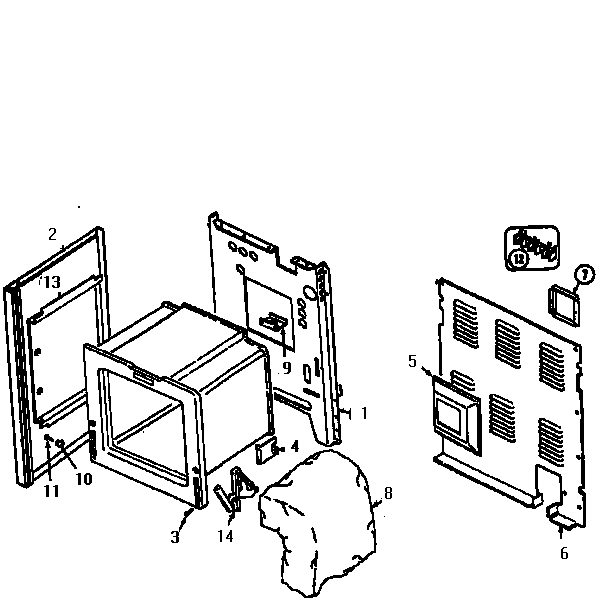 Kenmore 62946775790 body diagram