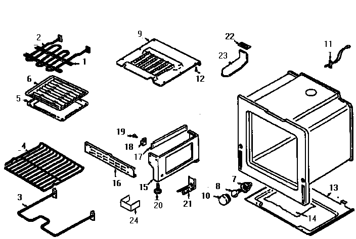 Kenmore 62946775790 oven/base diagram