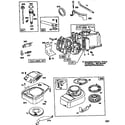Briggs & Stratton 10A902-233-01 cylinder assembly and rewind starter diagram
