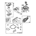 Briggs & Stratton 10A902-233-01 air cleaner assembly and gasket set diagram