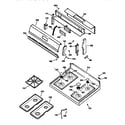 GE JGBS23BEW4AD cooktop diagram