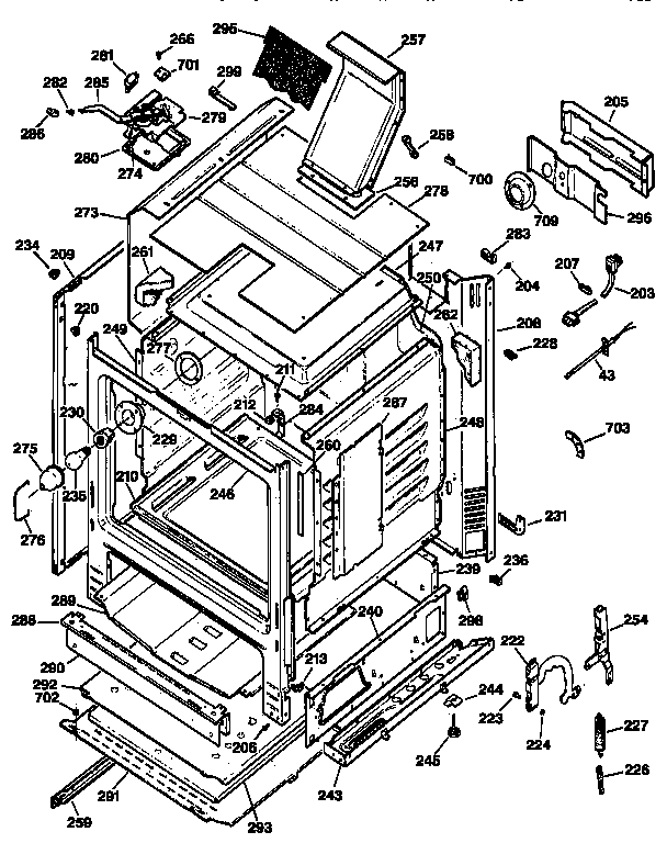 GE JGBP75AEY1AA body parts diagram