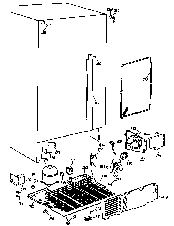 GE TFK22JAXEAA unit parts diagram