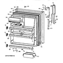 GE TBG21DAXKRWW fresh food door diagram