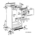 GE TBG21DAXKRWW cabinet parts diagram