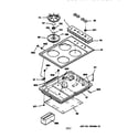 GE JGP326WEV3WW cooktop diagram