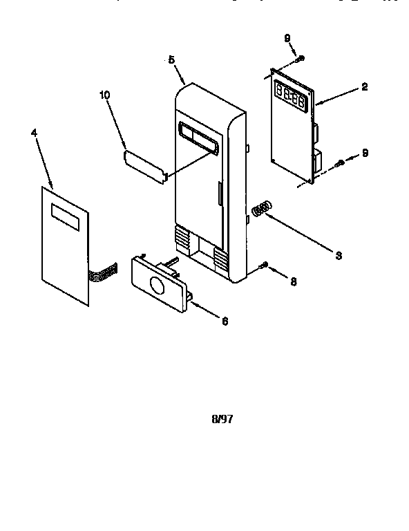 Whirlpool MT7078XDQ3 control panel diagram