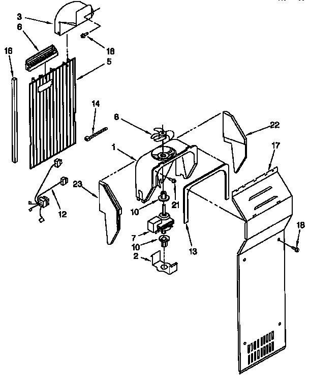 Whirlpool ED20TKXDN03 air flow diagram