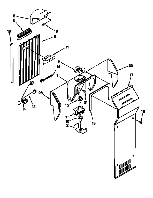 Whirlpool ED22TQXEW01 air flow diagram
