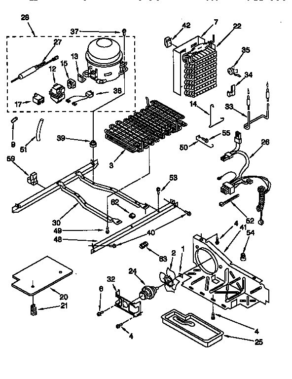 Whirlpool ED22TQXEW01 unit diagram