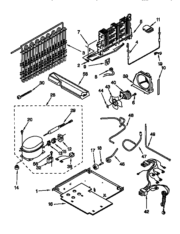 Whirlpool ET19RKXFW01 unit diagram