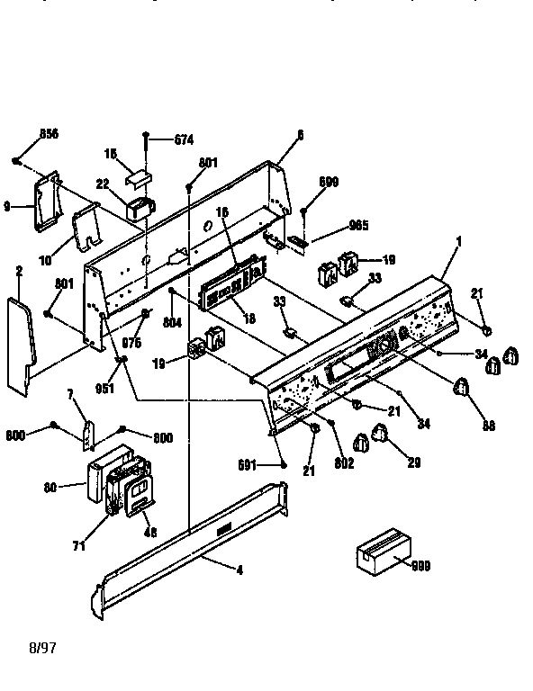 Kenmore 91195575790 backguard diagram