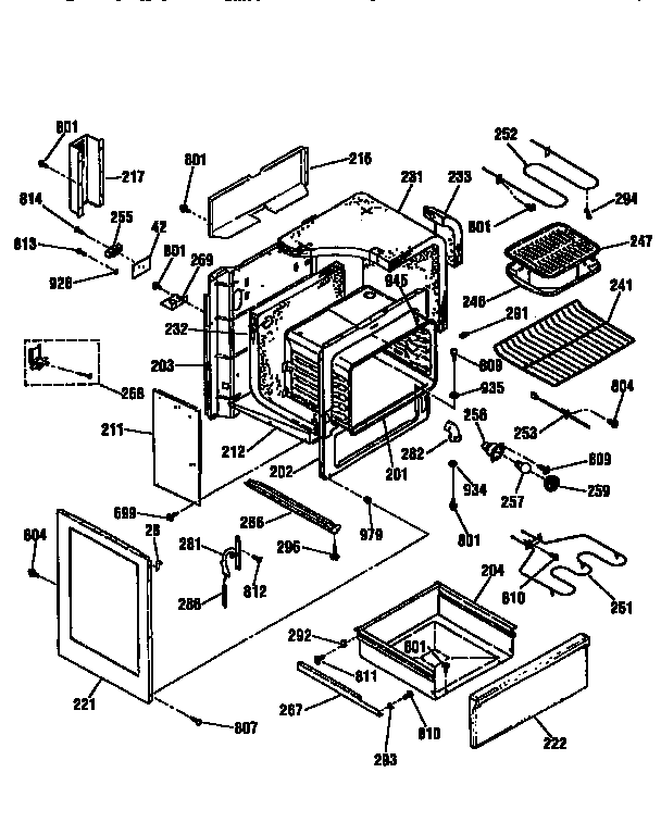 Kenmore 91195575790 body diagram