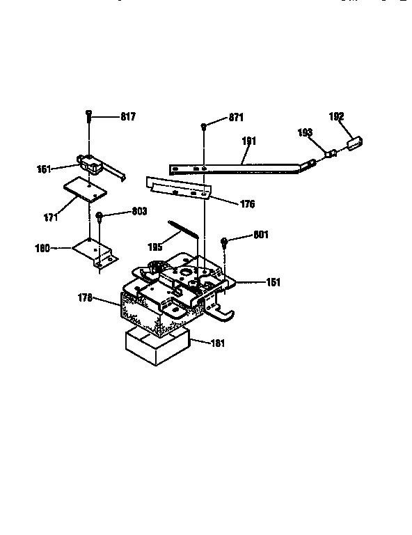Kenmore 91195575790 door lock diagram