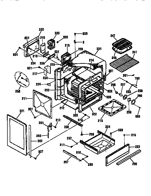 Kenmore 91136755794 body diagram
