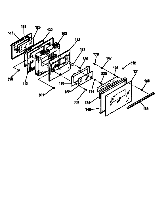 Kenmore 91136755794 door diagram