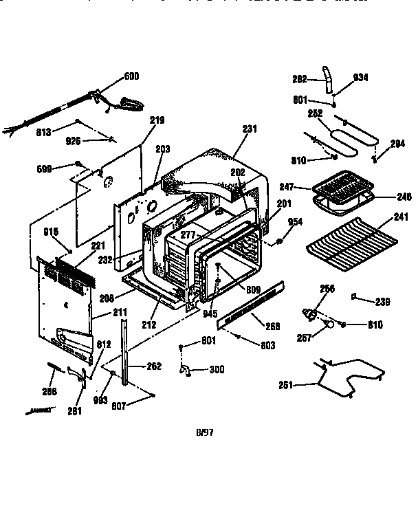 Kenmore 9114524193 body section diagram