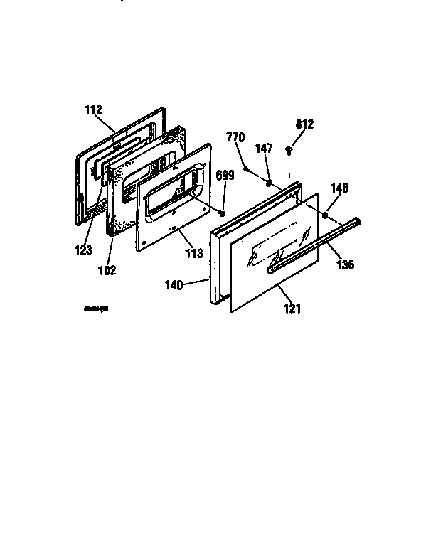 Kenmore 9114524193 door diagram