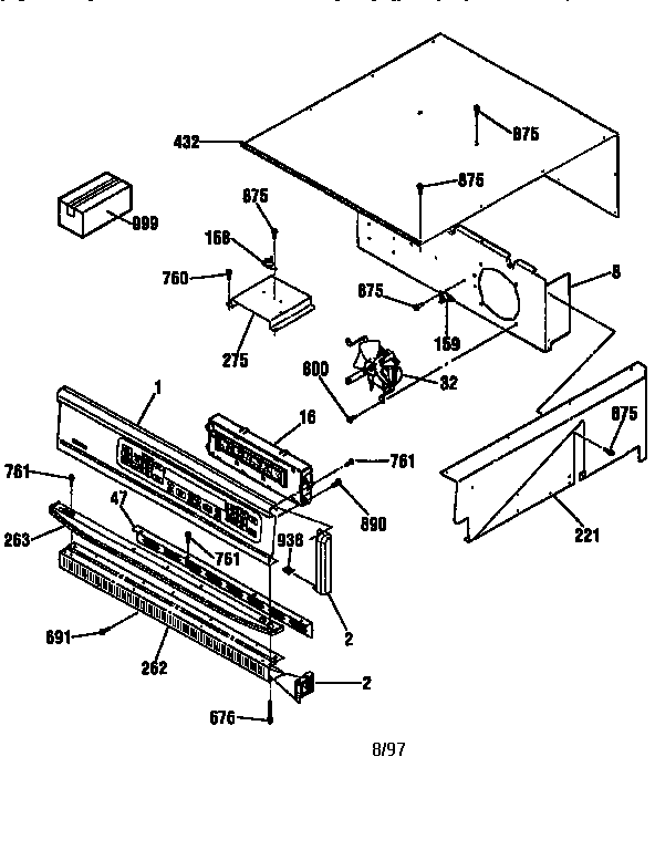 Kenmore 91148065791 control section diagram
