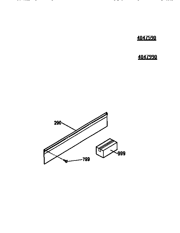 Kenmore 91148065791 optional filler trim kit diagram