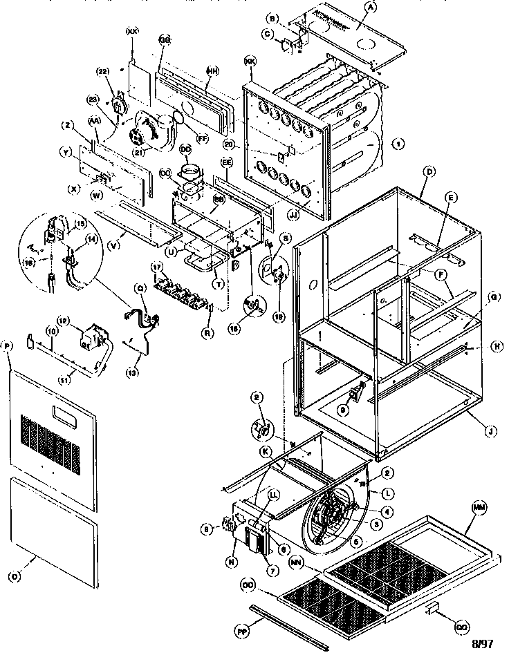 ICP NTC7125BKA3 unit parts diagram