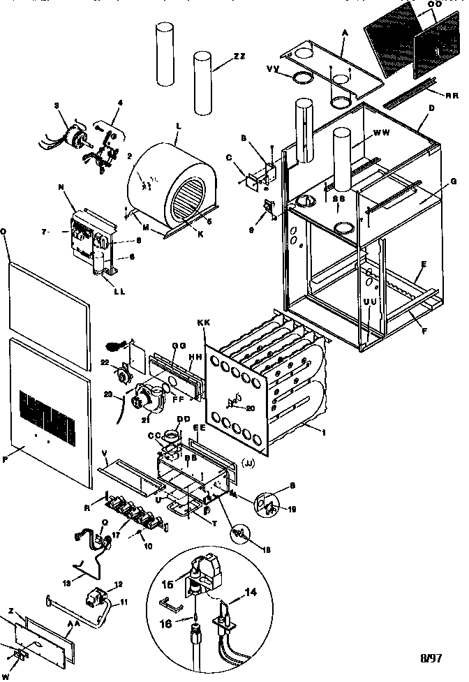 ICP NDC7100BHA3 unit parts diagram