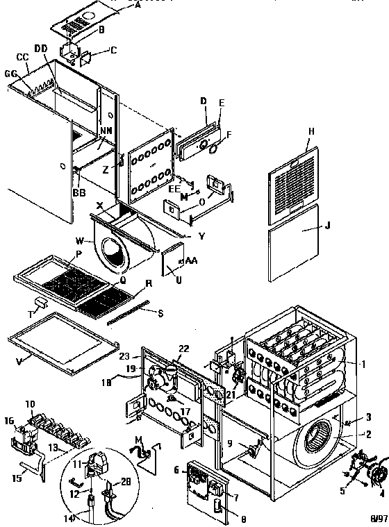ICP NTC5075BHE2 unit parts diagram