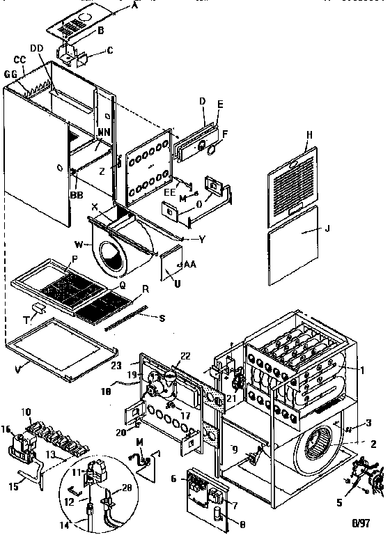 ICP NTC5100BJE2 unit parts diagram