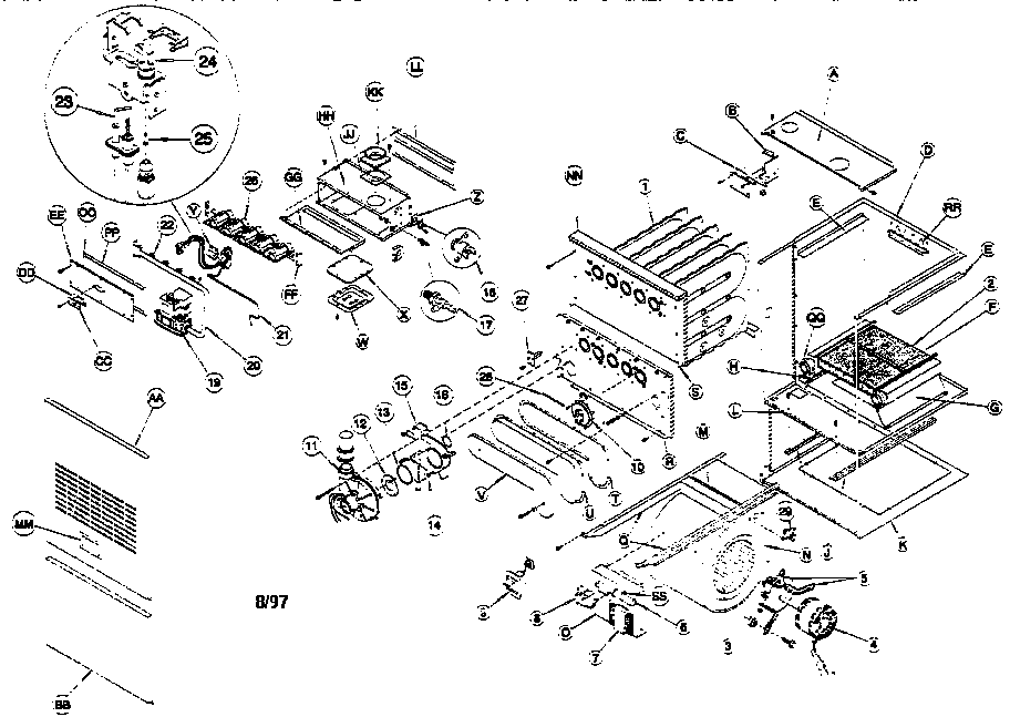 ICP GNM100N16A2 unit parts diagram