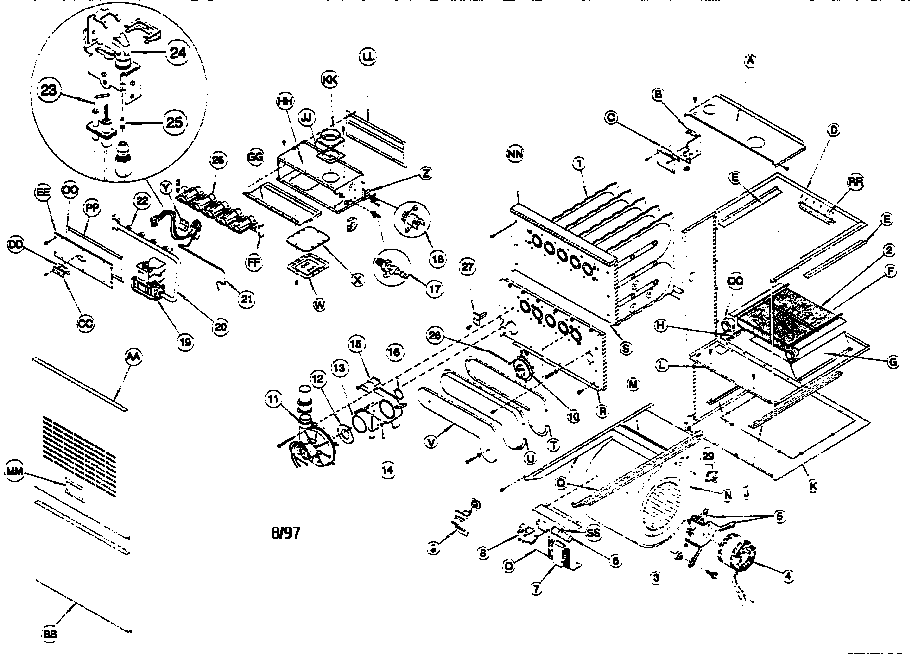 ICP GNM050N12A2 unit parts diagram