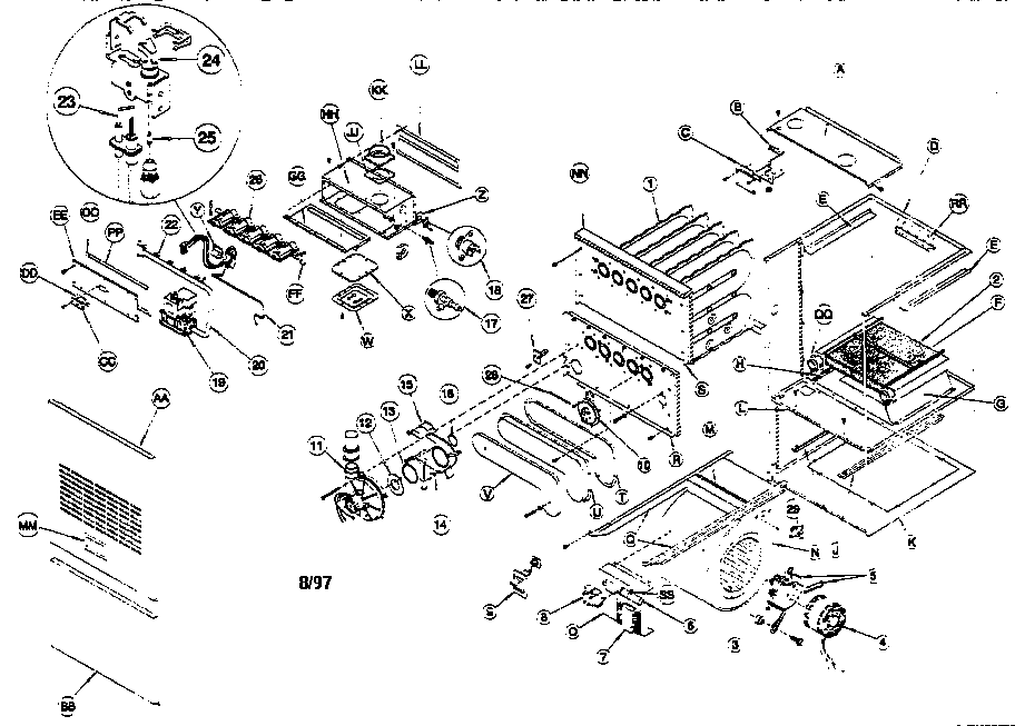 ICP NTG9125FKA2 unit parts diagram