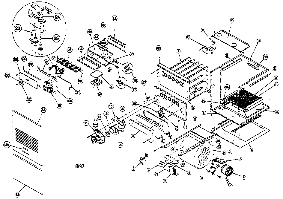 ICP NTG9100FHA2 unit parts diagram