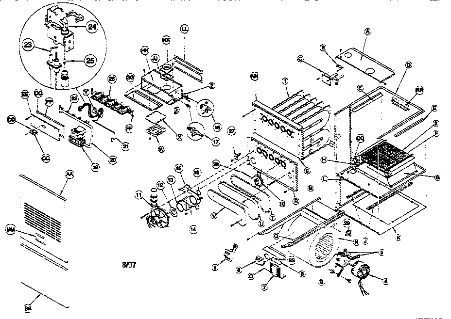 ICP NTG9075FGA2 unit parts diagram