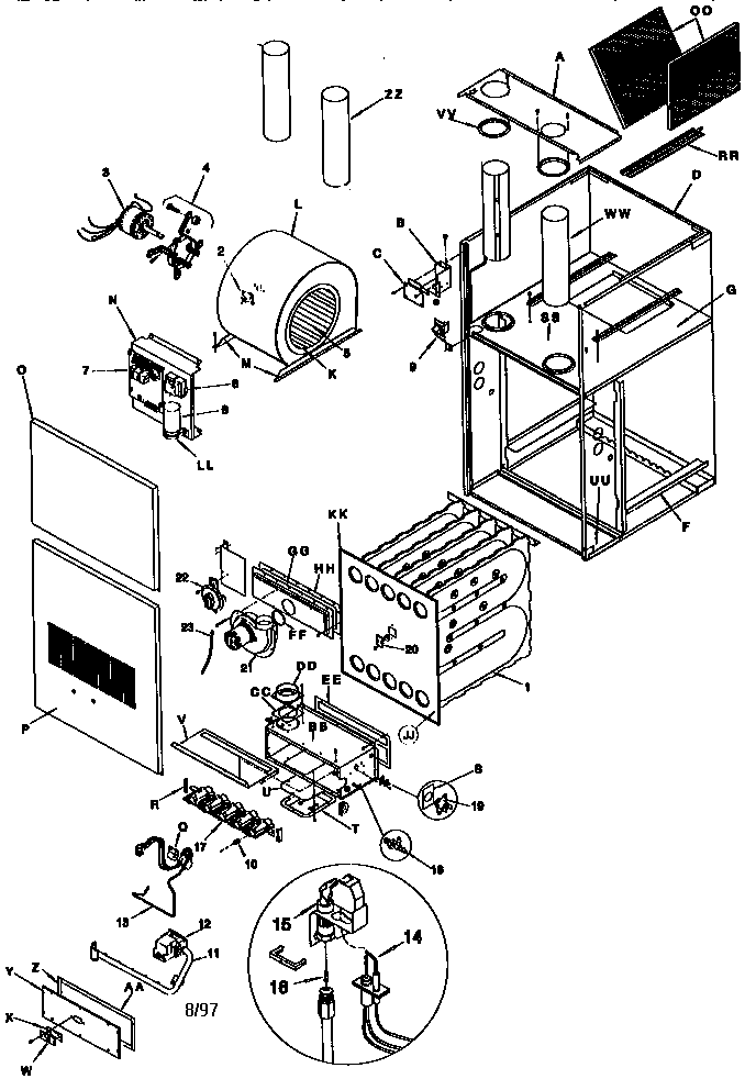 ICP GDL100N16A3 unit parts diagram