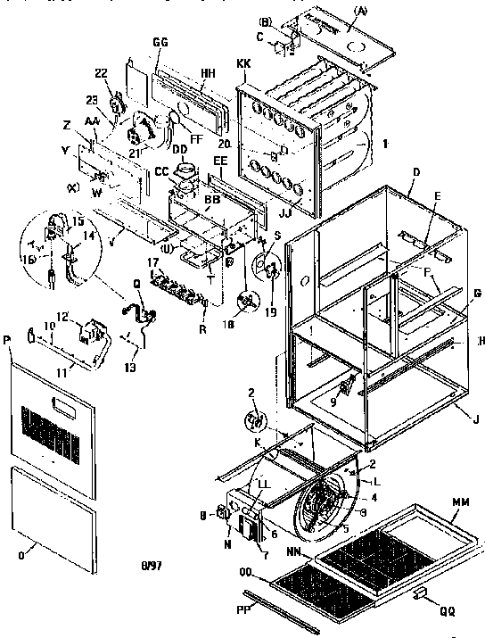 ICP GNL100N16C3 unit parts diagram
