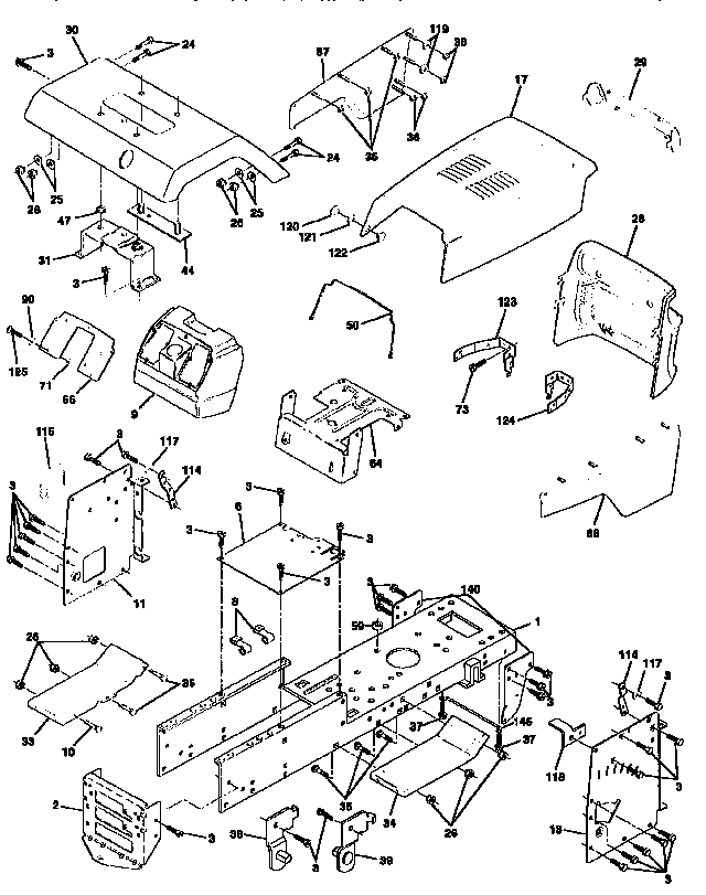 Craftsman 917259592 chassis and enclosures diagram