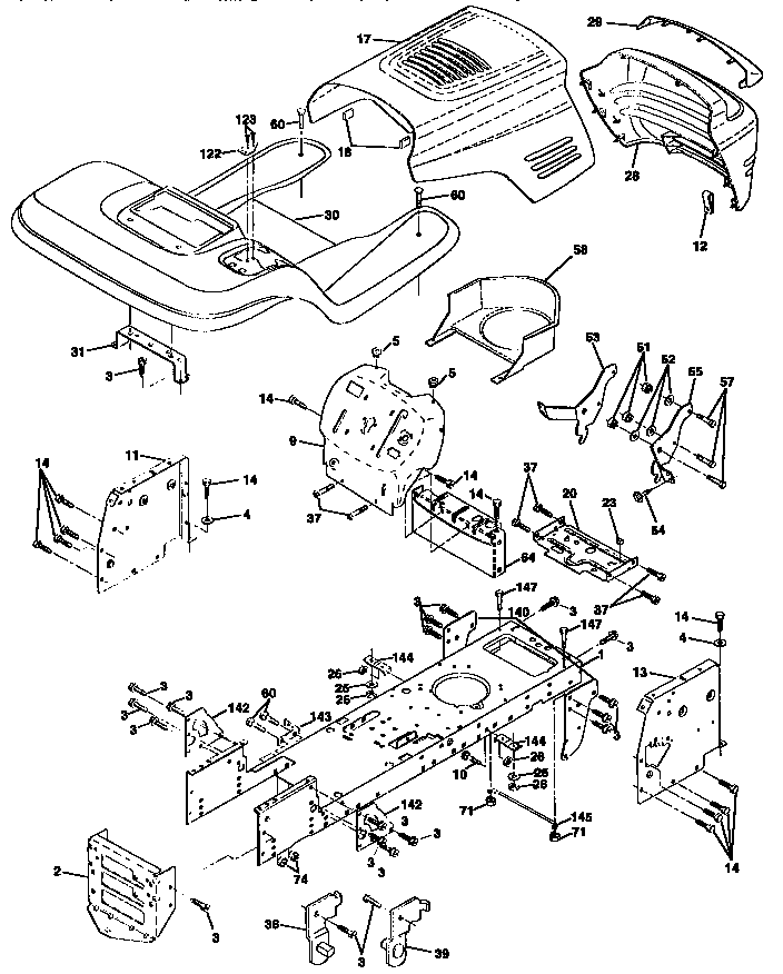 Craftsman 917259572 chassis and enclosures diagram