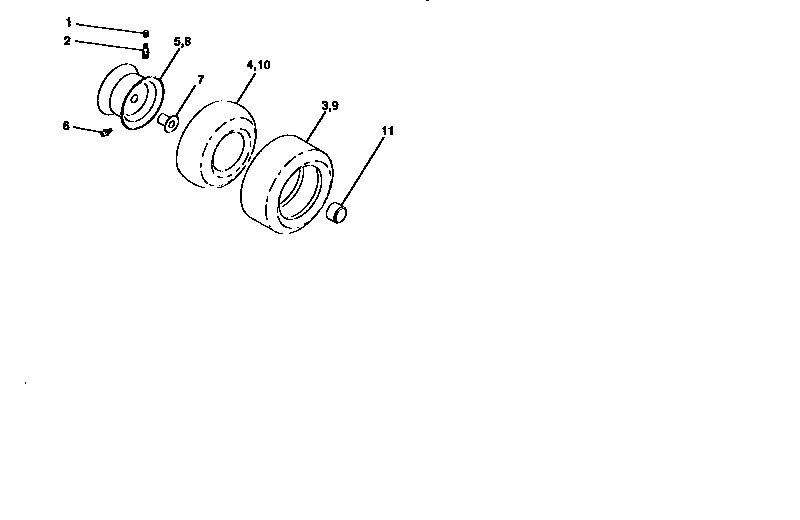 Craftsman 917259572 wheels and tires diagram