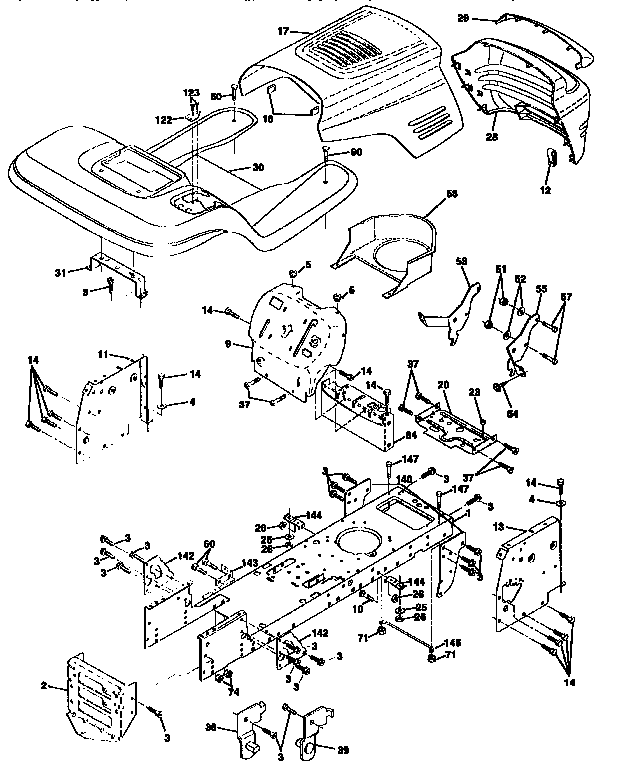 Craftsman 917259565 chassis and enclosures diagram