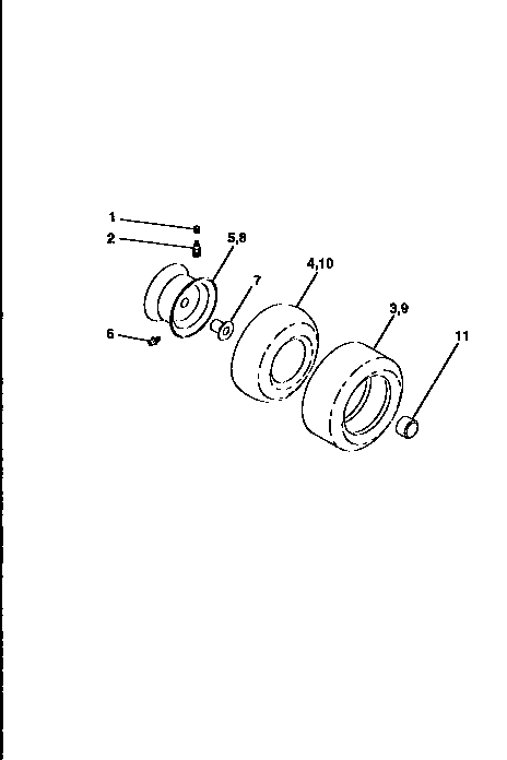 Craftsman 917259565 wheels and tires diagram