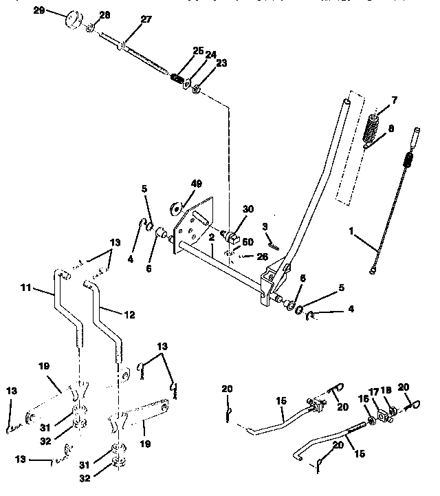 Craftsman 917259565 mower lift diagram