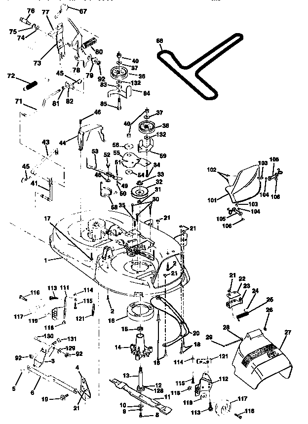 Craftsman 917259565 mower deck diagram