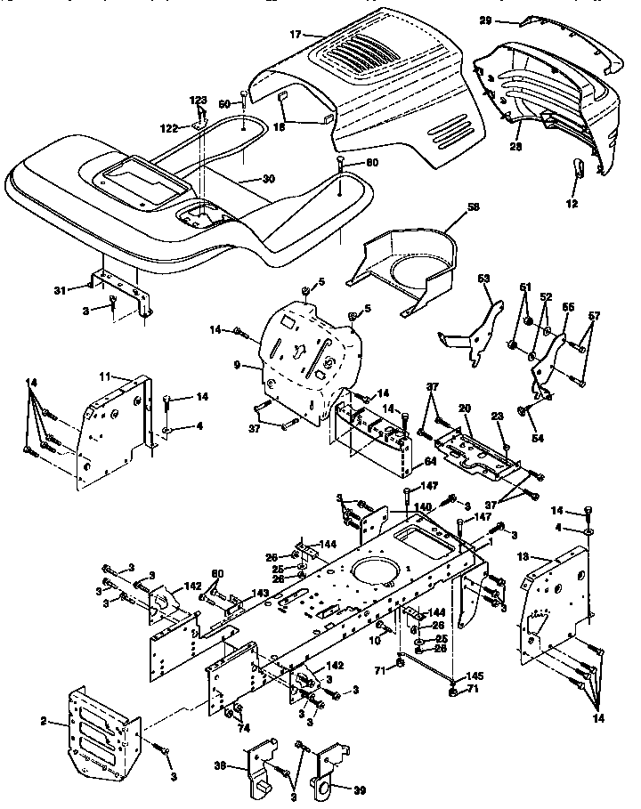 Craftsman 917259161 chassis and enclosures diagram